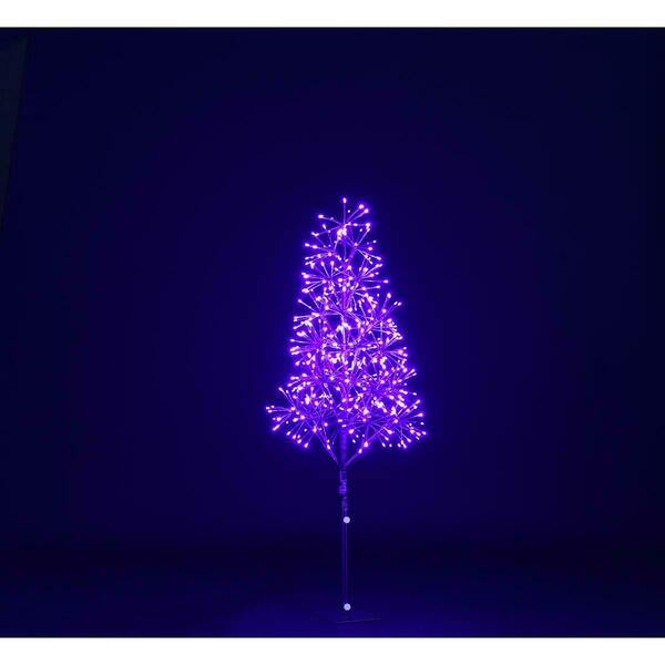 Queens Of Christmas 4 ft. Purple Starburst LED Tree LED-TR3D04-LPU